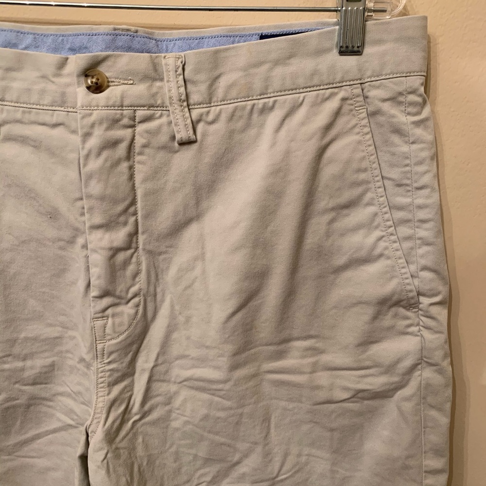 Polo by Ralph Lauren Men's Khaki Flat Front Shorts - Picture 3 of 5